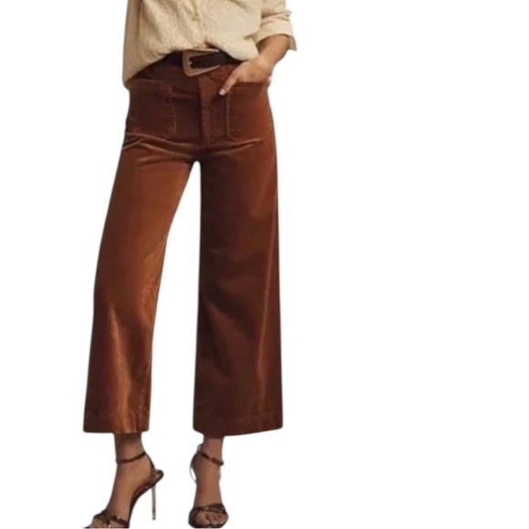 Anthropologie Pants - Anthropologie | Maeve • The Colette Corduroy Crop Wide-Leg Pants by Maeve
